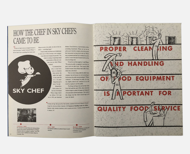Corporate Company History Book Design - Sky Chef - Zielinski Design Associates - Spread 1