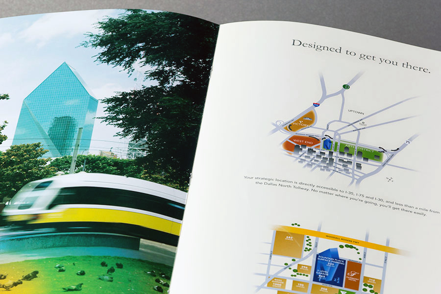 Fountain Place - Dallas, Texas - Brochure Design - Zielinski Design Associates