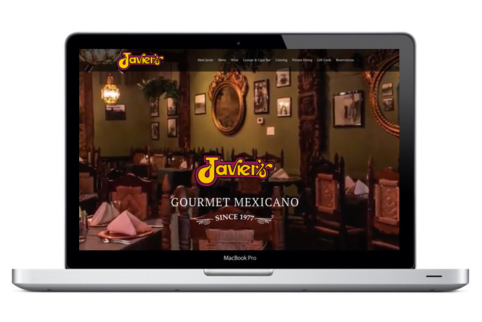 Javiers Gourmet Mexicano - Web Design - Zielinski Design Associates