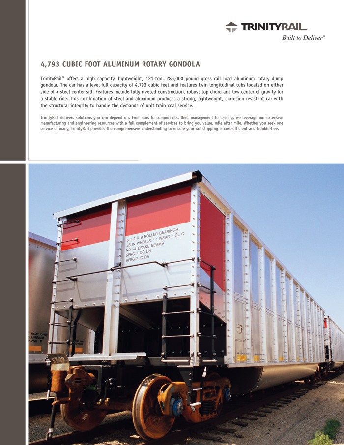 Trinity Rail - Brochure and Collateral Design - Zielinski Design Associates - Dallas, Texas