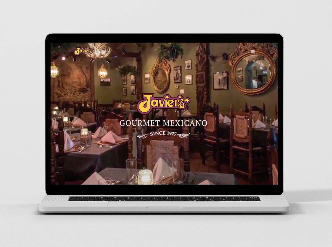 Javier's Gourmet Mexicano - Website Design by Zielinski Design Associates